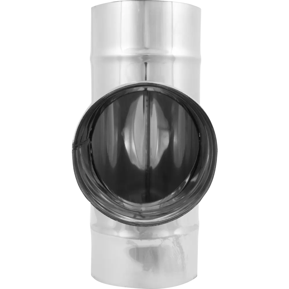 Тройник для дымохода Коракс D120 320x120 мм нержавеющая сталь 0.5 мм STLM-2169858 - Вид №1