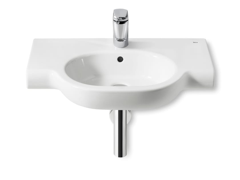 Фарфоровая одиночная овальная раковина с переливом Roca Meridian ARCH-00133501