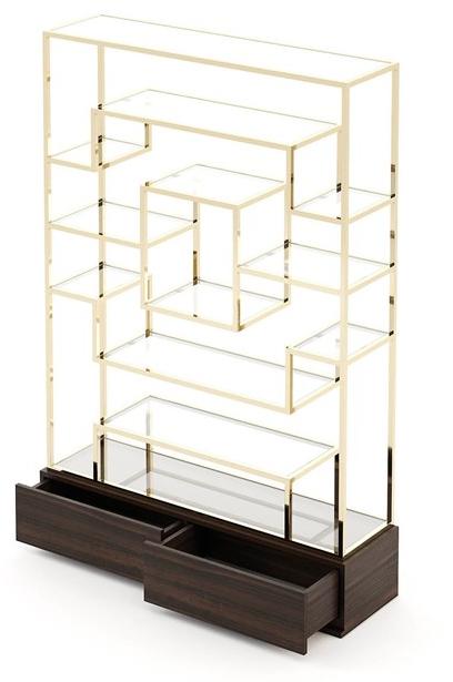 Laskasas Открытый книжный шкаф с ящиками sun-id-1498641 - Вид №1