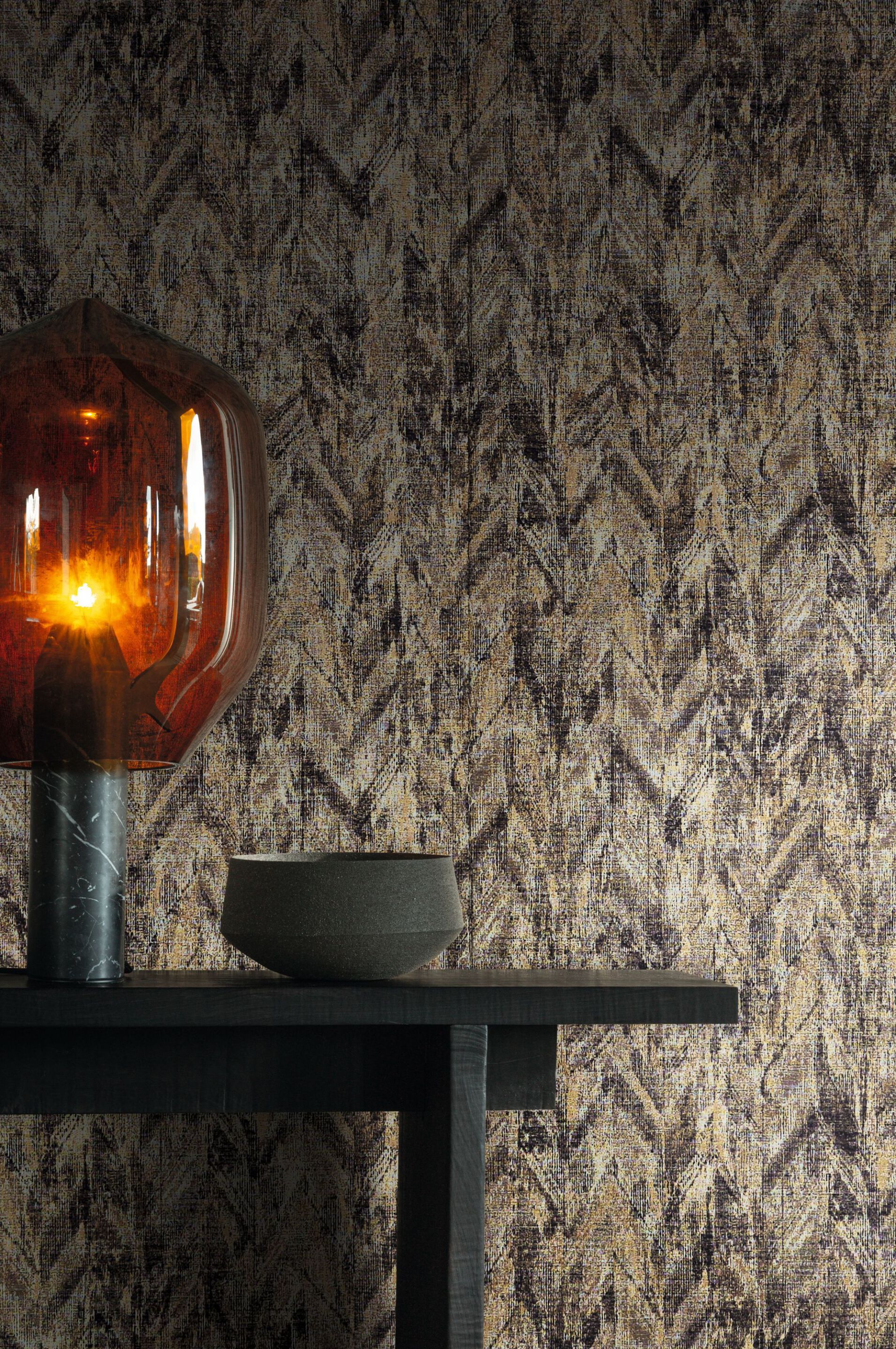 Жаккардовая настенная ткань с графическим рисунком Casamance Джаспер ARCH-00017569 - Вид №5