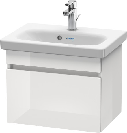 DS630304343 Тумбочка подвесная компакт DuraStyle #DS6303 500 x 368 мм Базальт матовый, декор Duravit - Вид №2