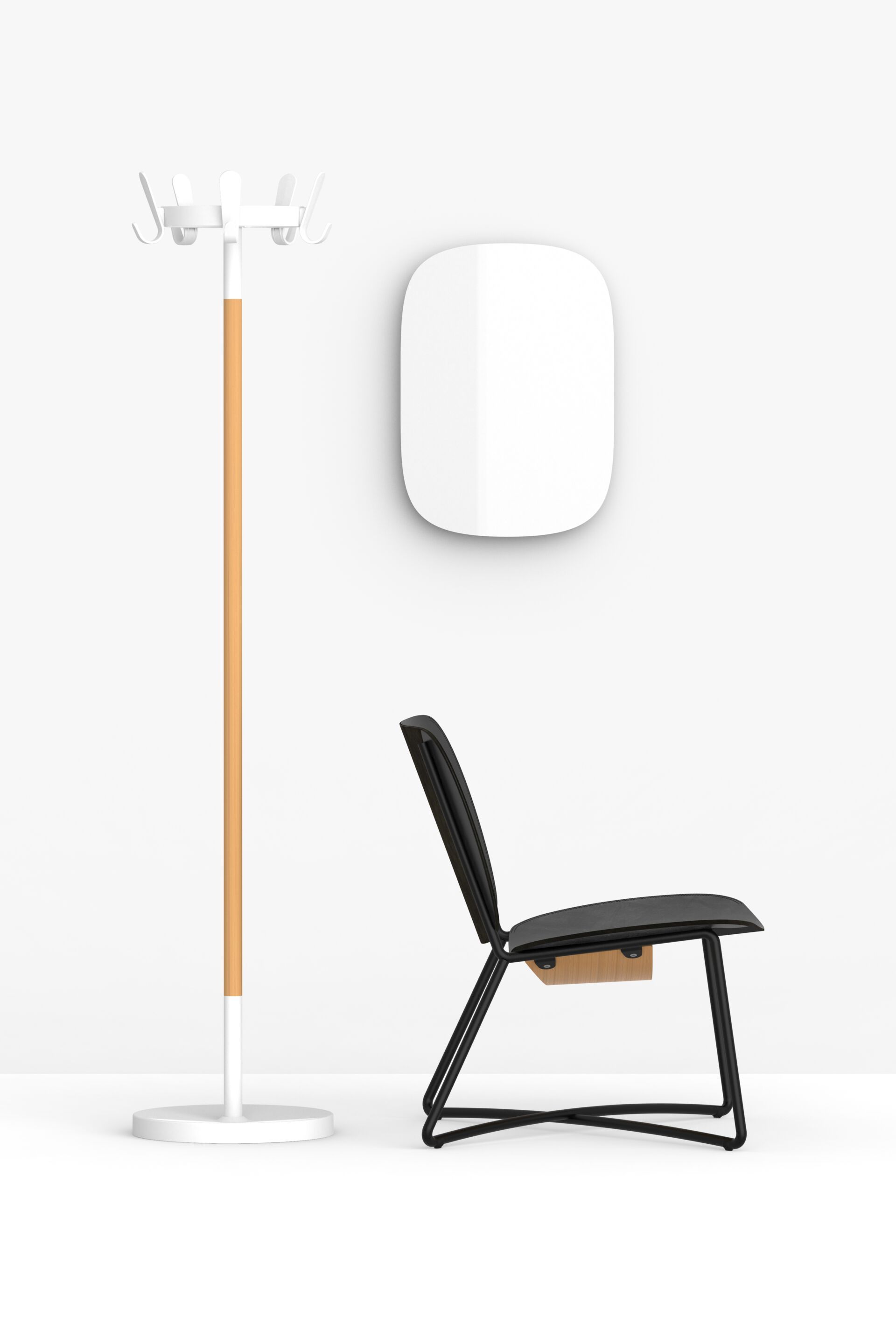 Напольная вешалка из дуба и пластика FUNCTIONALS STICKS G ARCH-00065374 - Вид №1