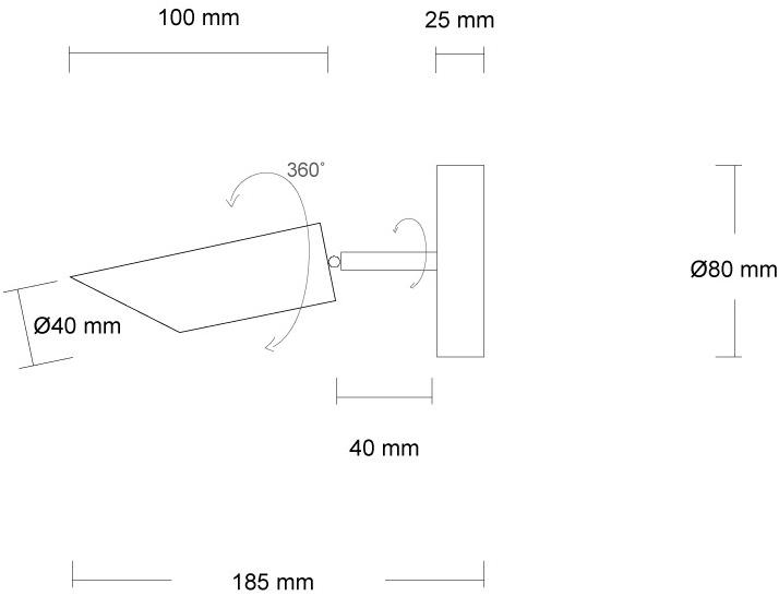 URBI et ORBI Регулируемый настенный светильник из бетона Funky 2016 sun-id-1429530 - Вид №2