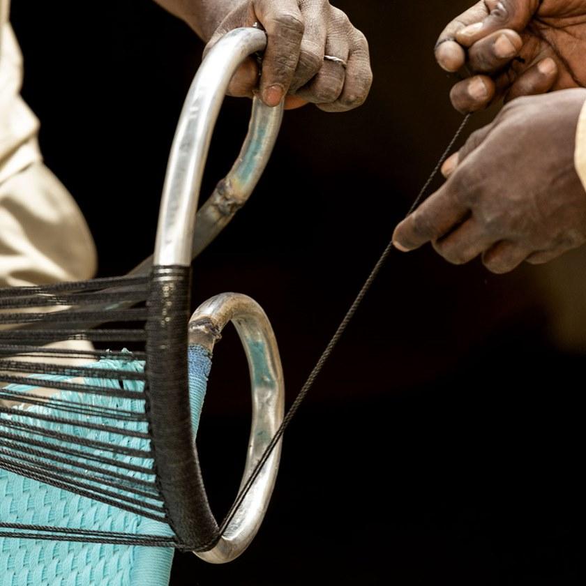 Moroso Шезлонг из плетеных полиэтиленовых ниток M'afrique sun-id-1409606 - Вид №3