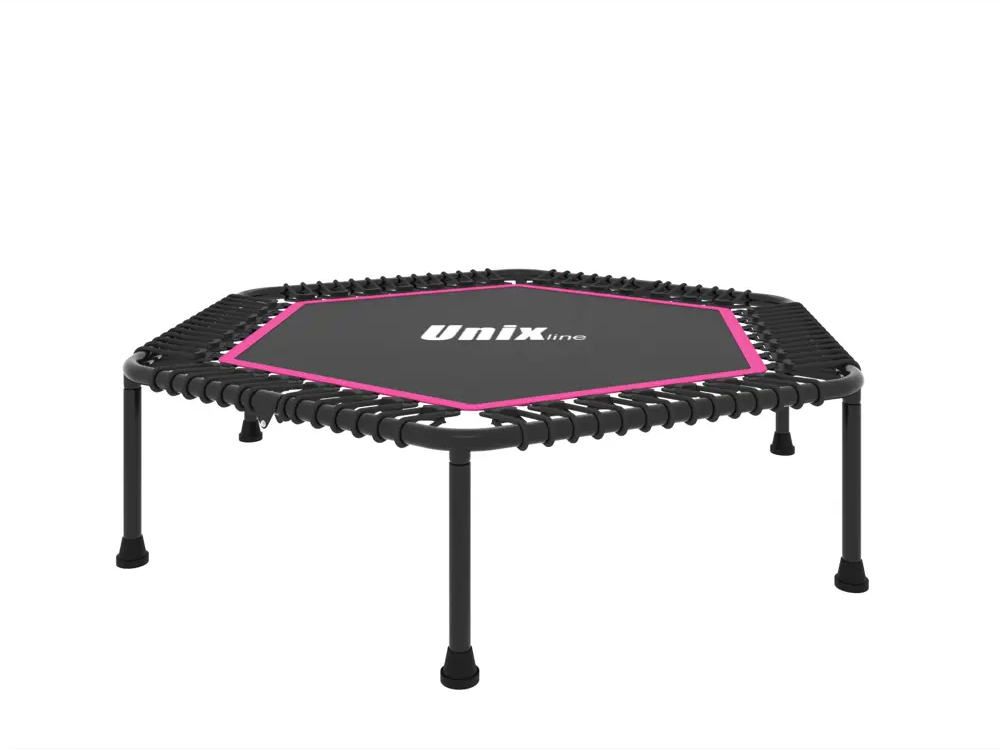 91248161 Батут без защитной сетки Unix line fitness lite 130 см 36 см розовый STLM-0950942