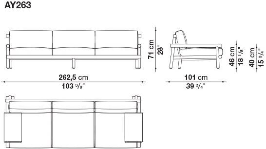 B&B Italia Outdoor Садовый диван из ткани Ayana sun-id-1353377 - Вид №10