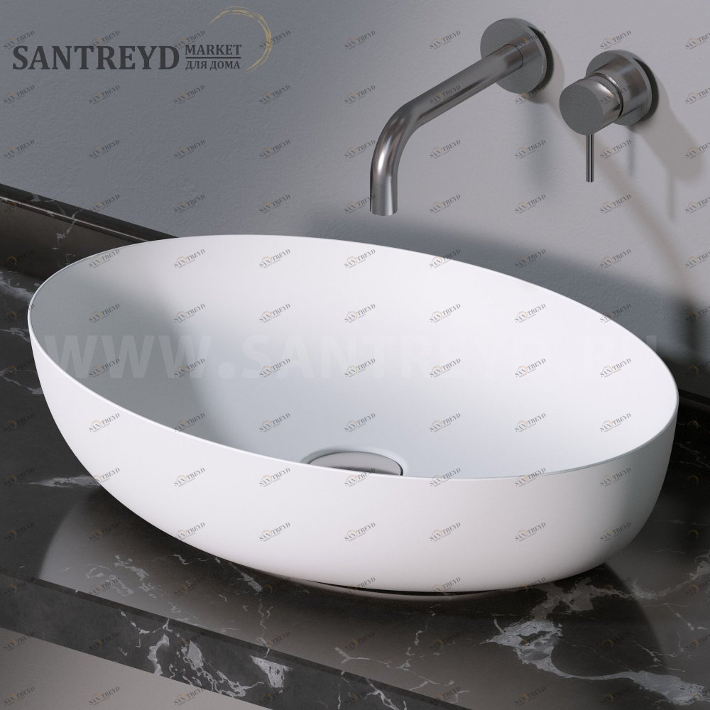 L616101 Накладная раковина на столешницу  овальная A. e T. Italia ELITE AeT ITALIA