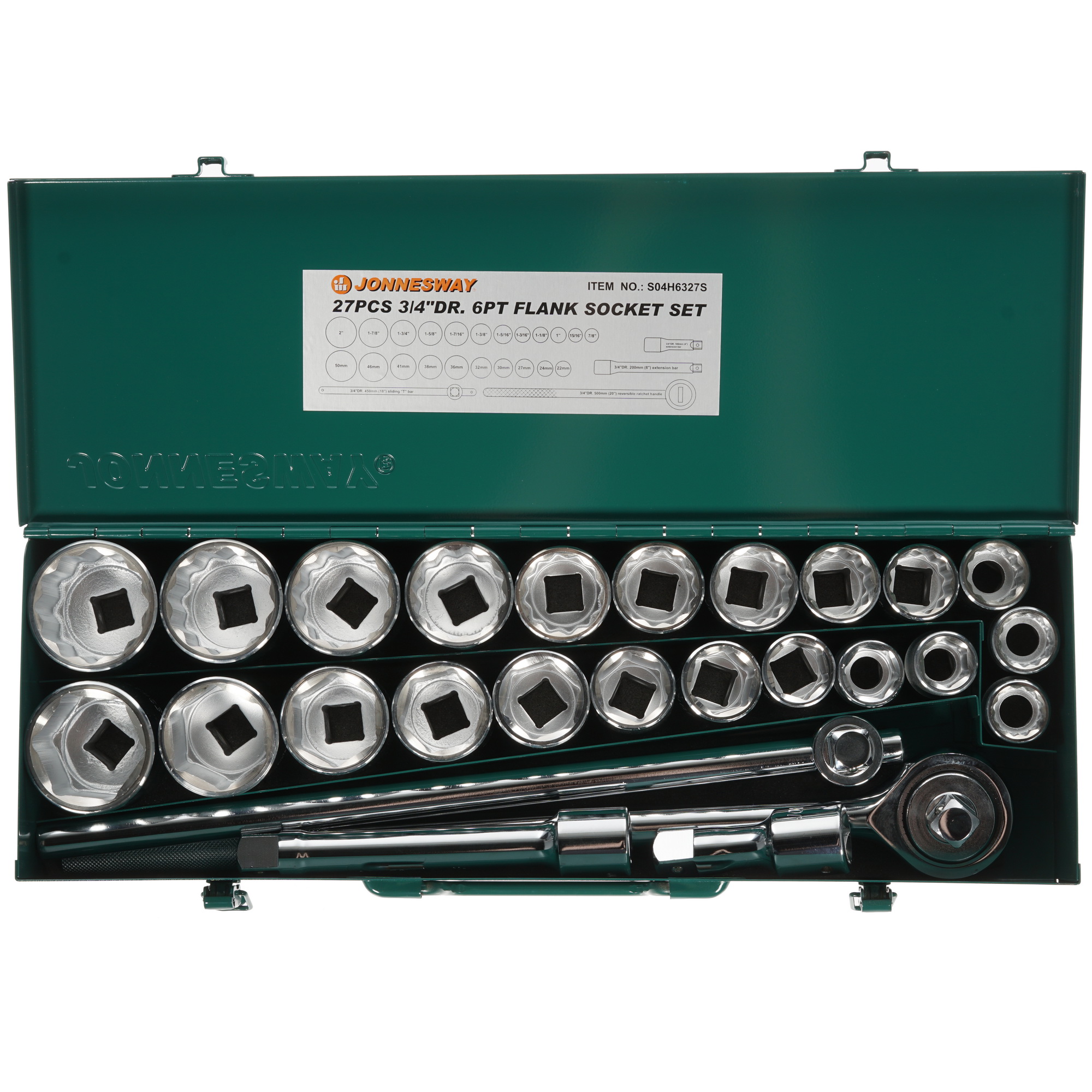 Набор торцевых головок Jonnesway S04H6327S 1118735 STDN-0052369 - Вид №1