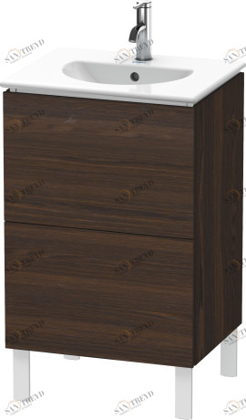 LC660406969 Тумбочка напольная L-Cube #LC6604 520 x 419 мм Орех брашированный (натуральный шпон) Duravit