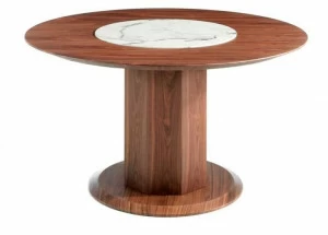 Angel Cerdá Круглый деревянный стол с ленивой сьюзан Nature life 1029