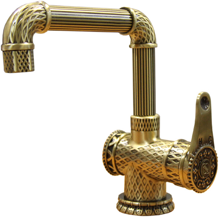 Смеситель ZorG Antic A 419 U-BR LOFT для раковины, бронза