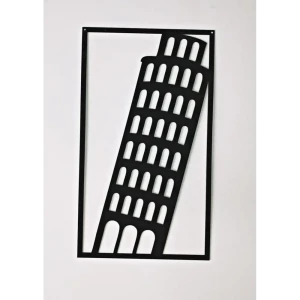 90528826 Панно настенное металлическое "Tower of pisa" BlackSteelOne STLM-0830242