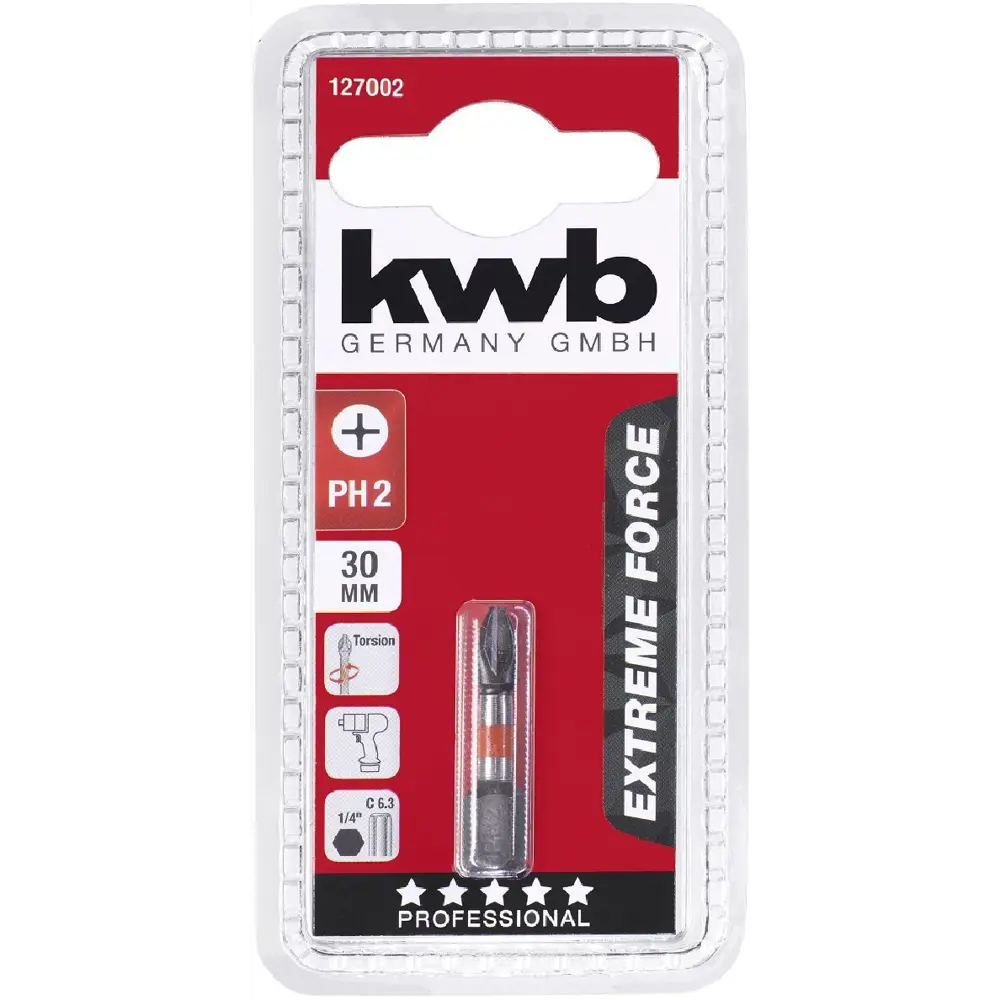 Бита ударная KWB Impact 127002 PH2x30 мм STLM-2021979 - Вид №1