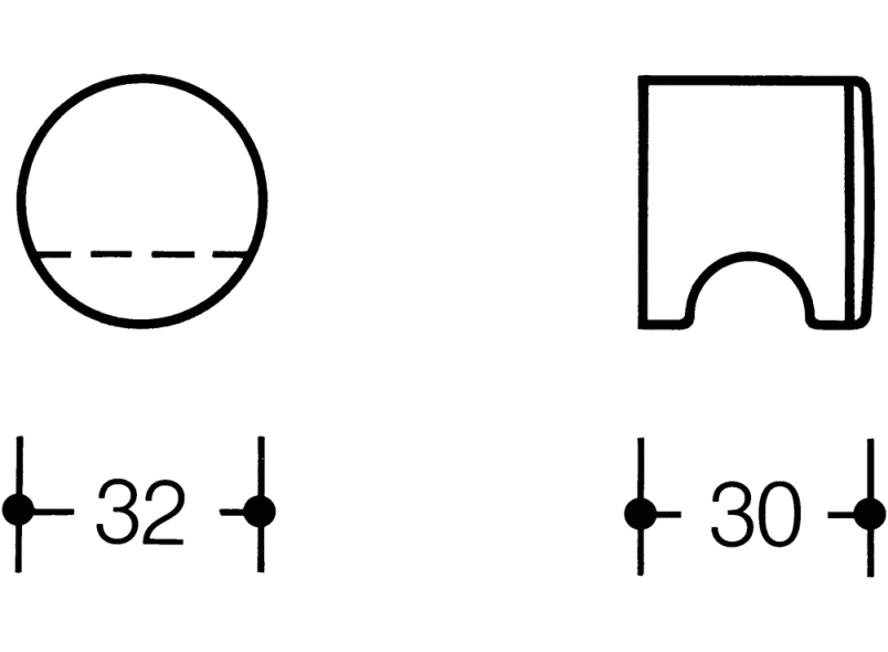 557.32.7 мебельная ручка HEWI USA Produkte  - Вид №3