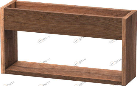 KT253707979 Полочка настенная Ketho #KT2537 500 x 135 мм Орех натуральный, декор Duravit