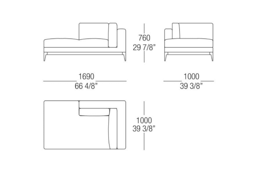 Съемный диван из ткани MisuraEmme ARGO ARCH-00069863 - Вид №25