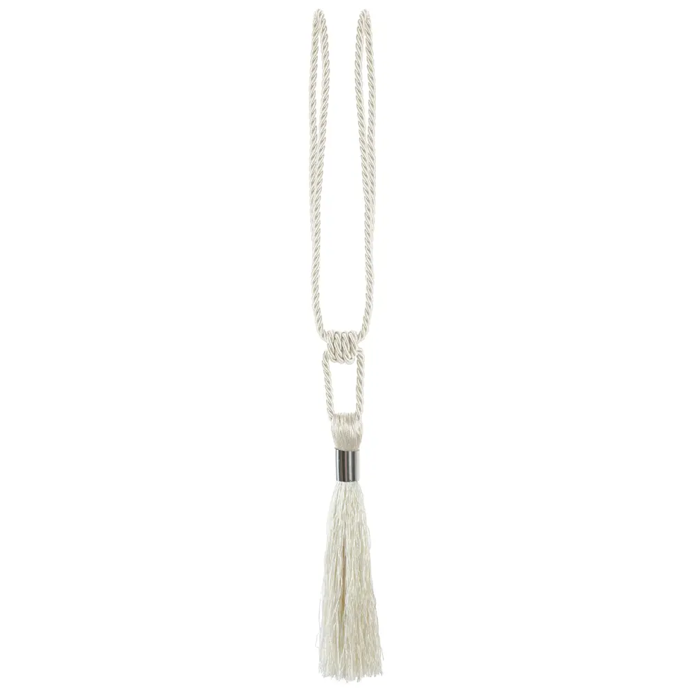 89337845 Подхват для штор Кисть 18050 52 см металл цвет белый STLM-1061185 Santreyd 