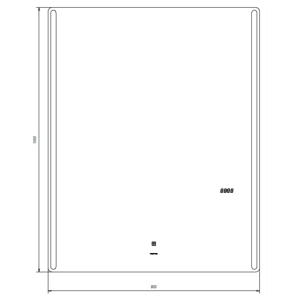 Зеркало Maya Comfort с подсветкой 80x100 см 83685369 STLM-2174165 VIGO - Вид №8