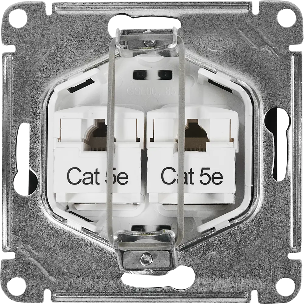 Schneider Electric Glossa — двойная компьютерная розетка RJ45 Cat 5e антрацит 86710201 STLM-0070814 - Вид №3