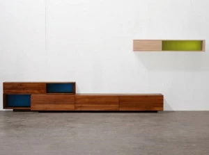 Artisan Модульная деревянная стенка для хранения вещей Log