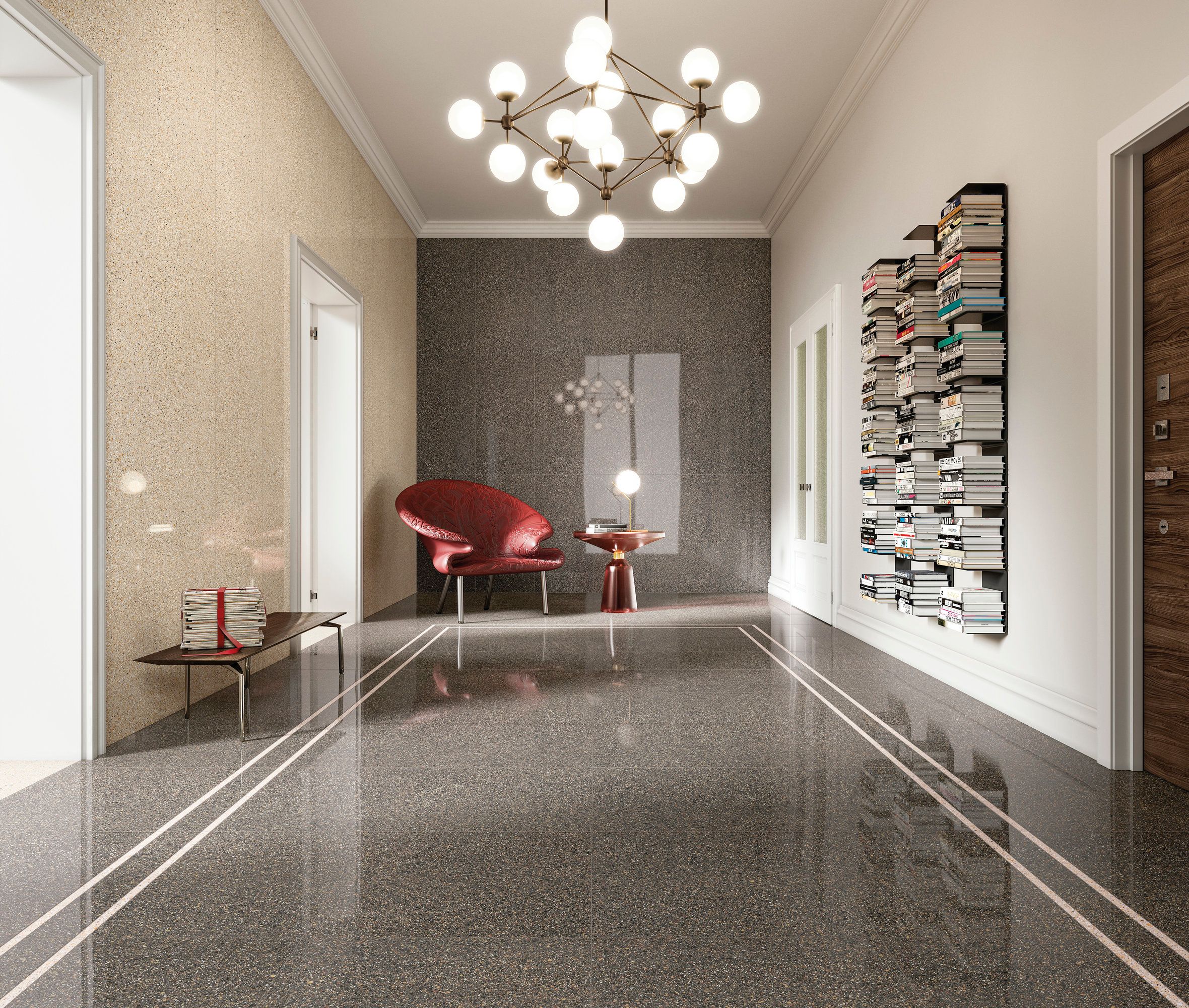 Пол / облицовка керамогранита с эффектом гранита для внутреннего и наружного применения FMG Palladio ARCH-00076191 - Вид №4