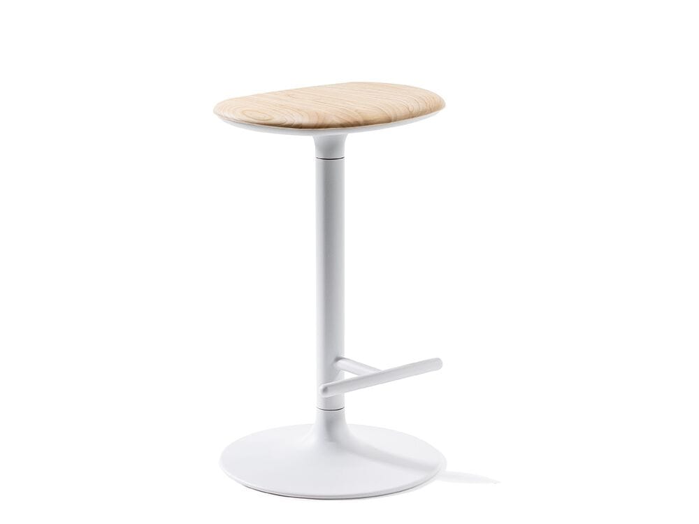 Высокий стул из стали и дерева с подставкой для ног Infiniti Flink ARCH-00085465 - Вид №3