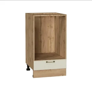 91930718 Шкаф для духовки Франция 45x81.60x47.80 см фасад кремовый МДФ каркас дуб вотан ЛДСП Kameol STLM-1505554