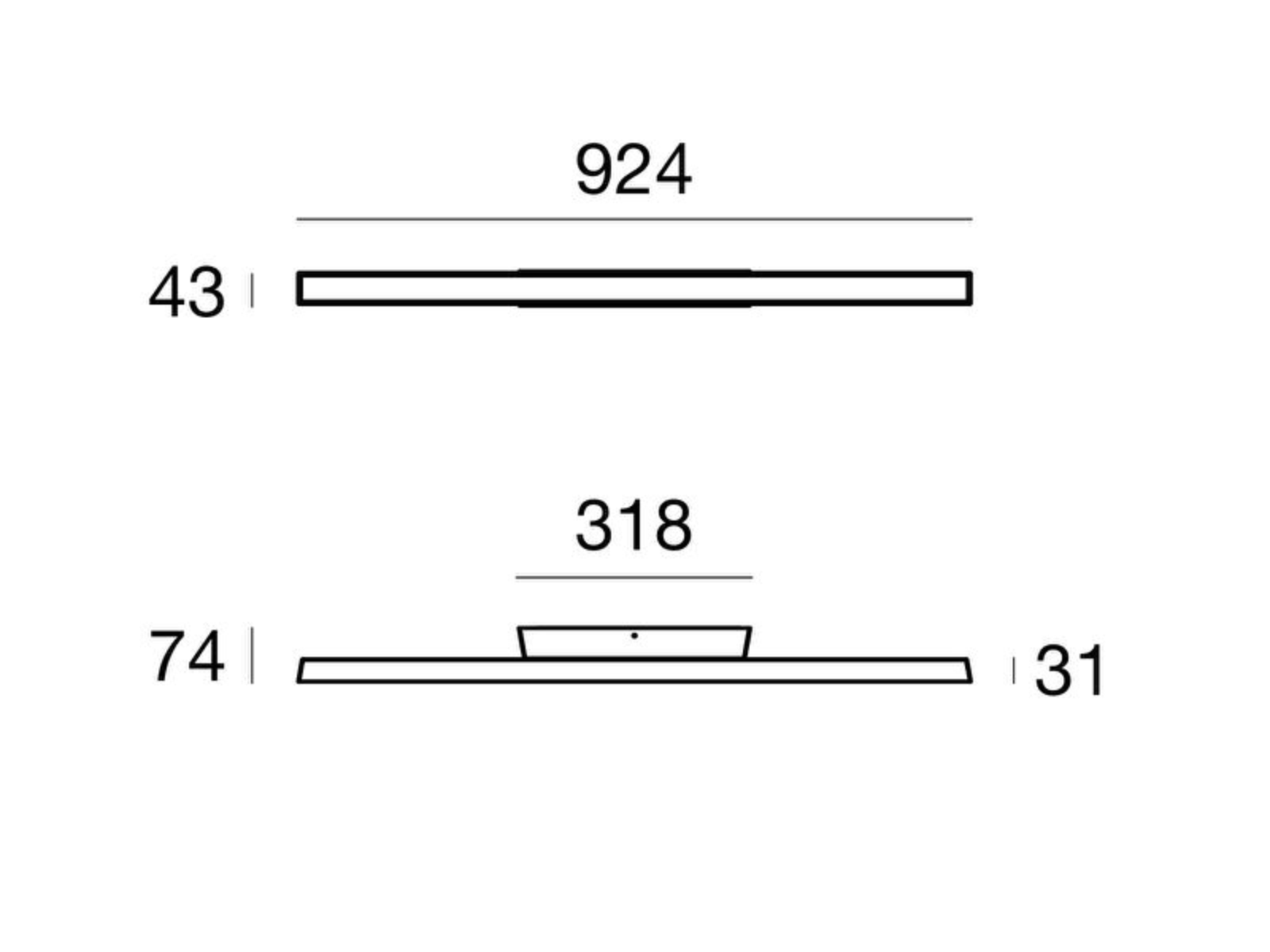 Светодиодный потолочный светильник из нержавеющей стали Linea Light Group Лира ARCH-00104589 - Вид №5