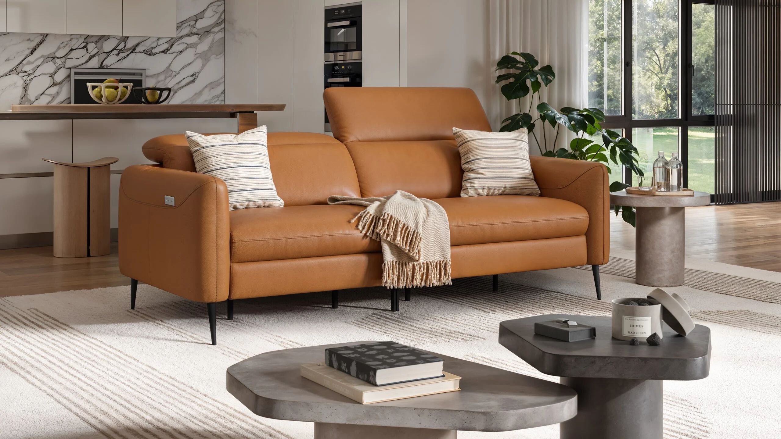 3-местный кожаный диван Sofanella Мессина ARCH-00052908 - Вид №6