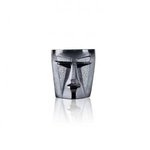 42022 Стакан для виски из чёрного хрусталя "Кубик", Объём 280 мл., Высота – 85 мм. Maleras