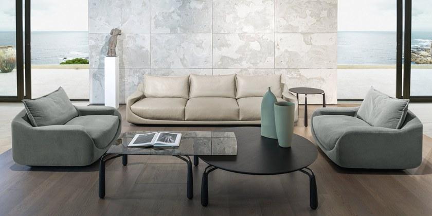 Giorgetti Кожаное кресло с подлокотниками Martini sun-id-1450565 - Вид №2