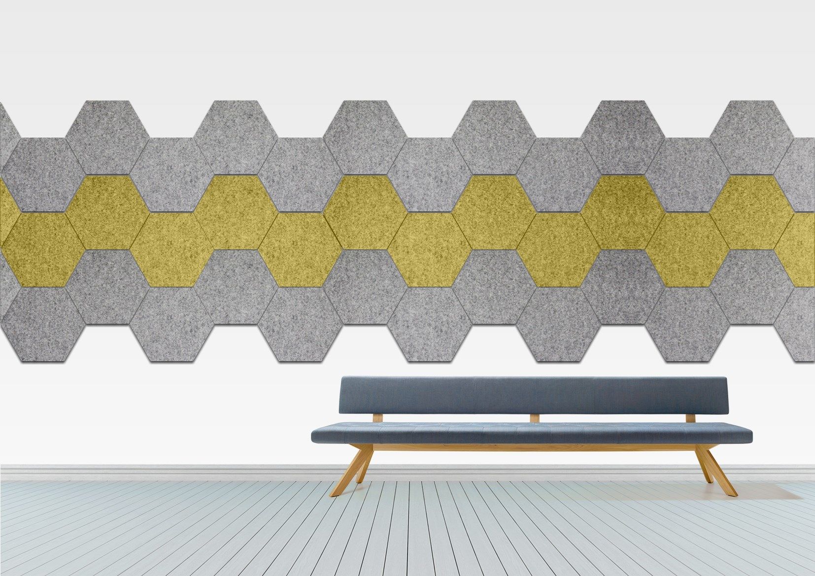 ПЭТ акустическая панель Slalom войлок ARCH-00126697 - Вид №6