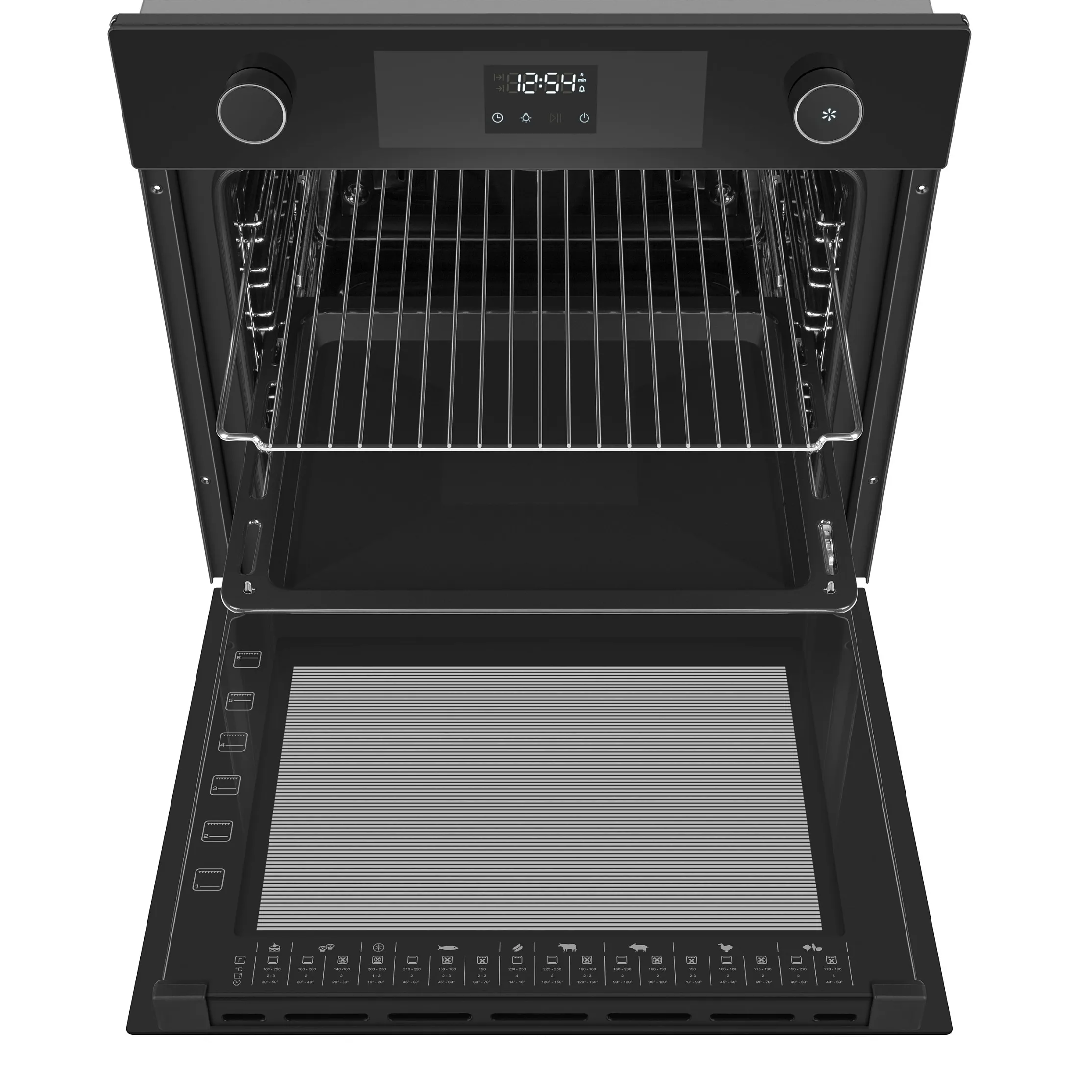 9168823 Электрический духовой шкаф Meferi MEO6013BK ULTRA черный STDN-0124062 - Вид №4