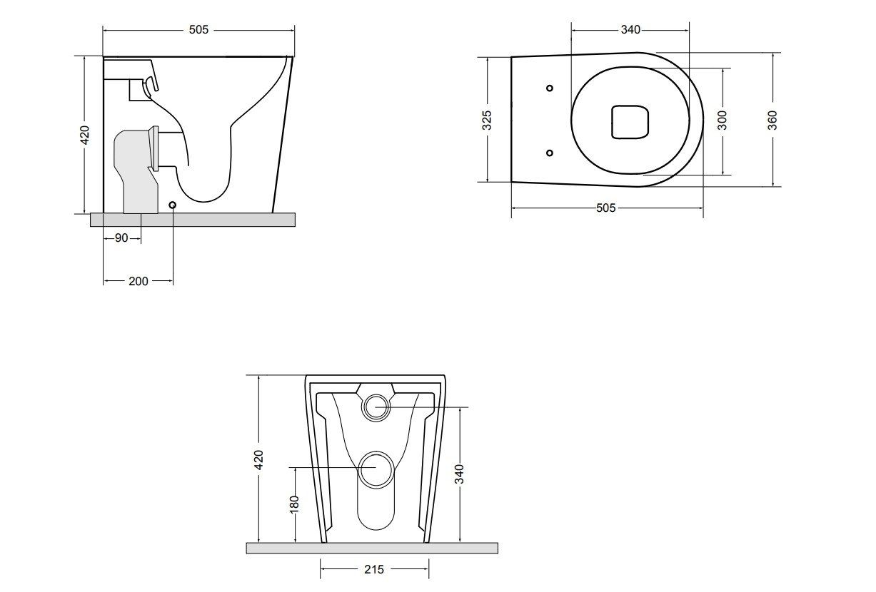 Напольный керамический туалет Axa DP ARCH-00092117 - Вид №6