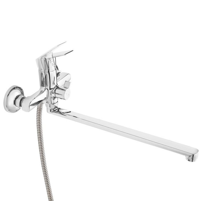 NELSBLCM10 Смеситель для ванны с длинным изливом с керамическим дивертором Milardo Nelson - Вид №1