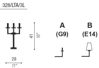 Aiardini Настольная светодиодная лампа из латуни Metropolitan sun-id-1466671 - Вид №1
