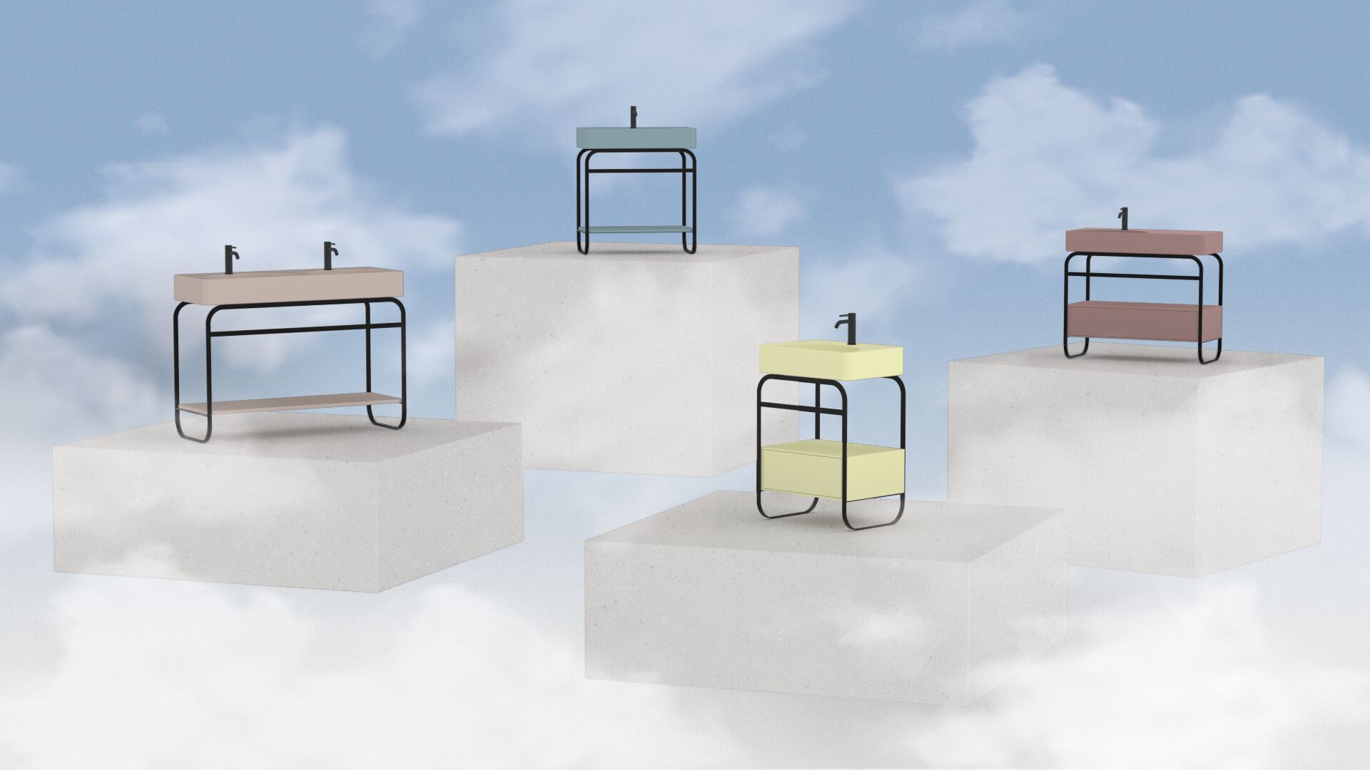 Раковина из нержавеющей стали с ящиками Alice Ceramica Lunaris ARCH-00064737 - Вид №4