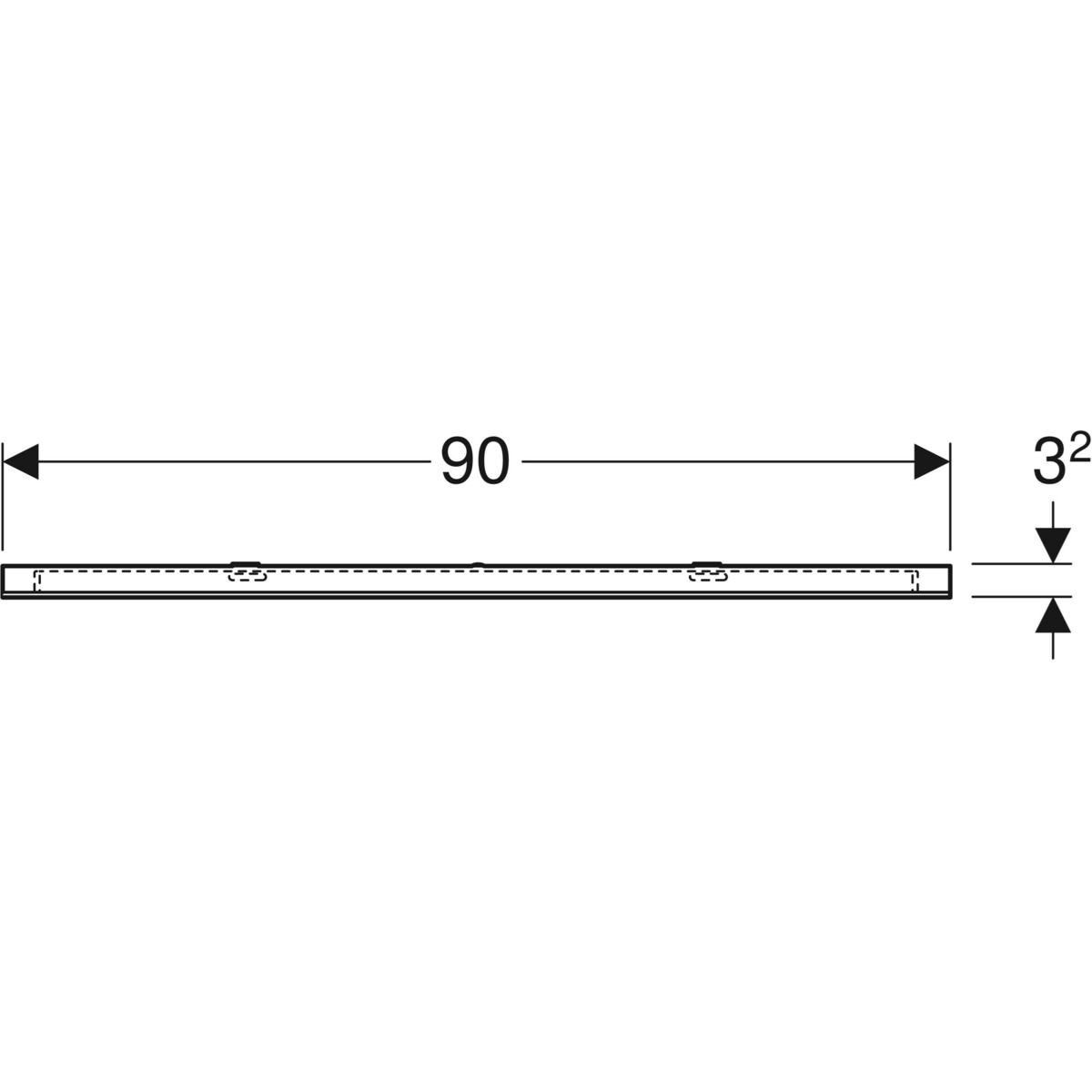 Зеркало со встроенным настенным освещением для ванной комнаты Geberit Option ARCH-00060536 - Вид №5