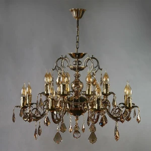 Подвесная люстра Ambiente Alicante 8888/8+8 PB Honey Leaf AMBIENTE ДИЗАЙНЕРСКИЕ, ALICANTE 188268 Бронза