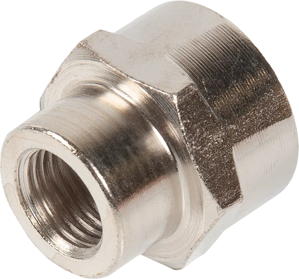 Переходник Elitech для компрессора 1/4" М - 1/4" М с никелированным покрытием 84552350