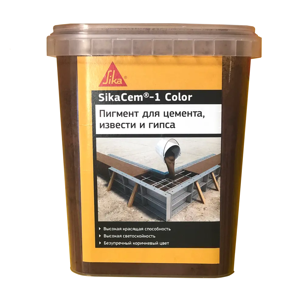 Краситель SikaCem-1 Color коричневый 1 кг STLM-2079494