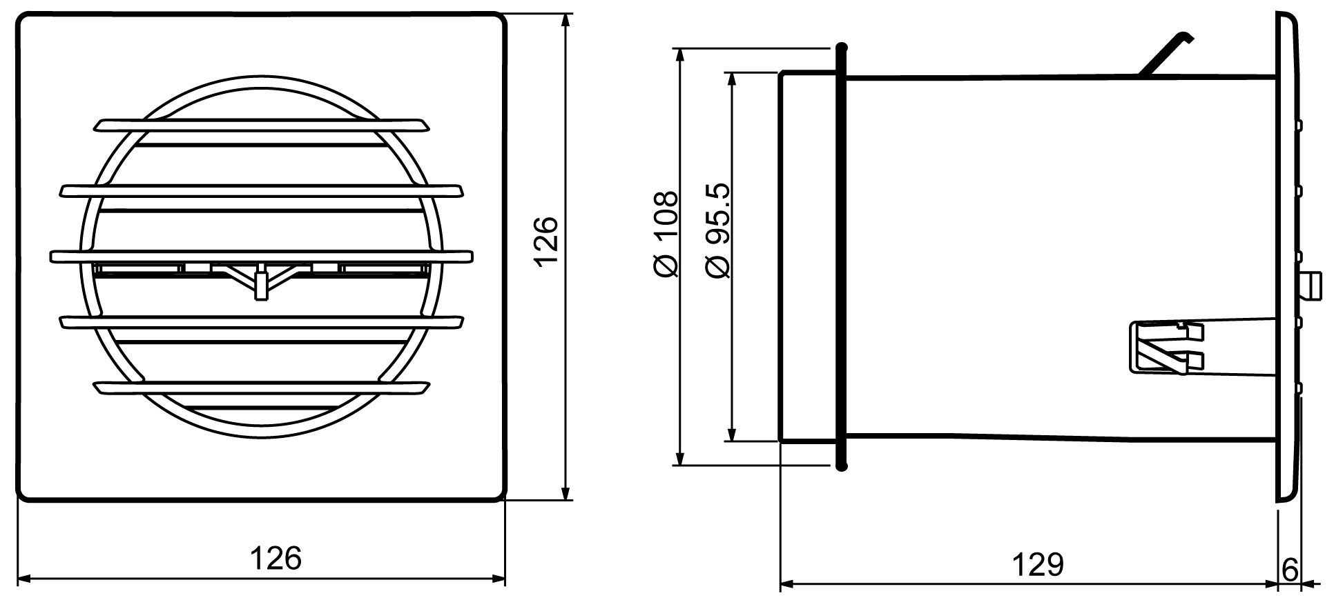 Квадратная вентиляционная решетка с термостатическим клапаном Aircontrol First Corporation вентиляция ARCH-00046330 - Вид №2