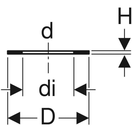 371.742.00.1 Фланцевая прокладка Geberit PE Geberit  - Вид №2