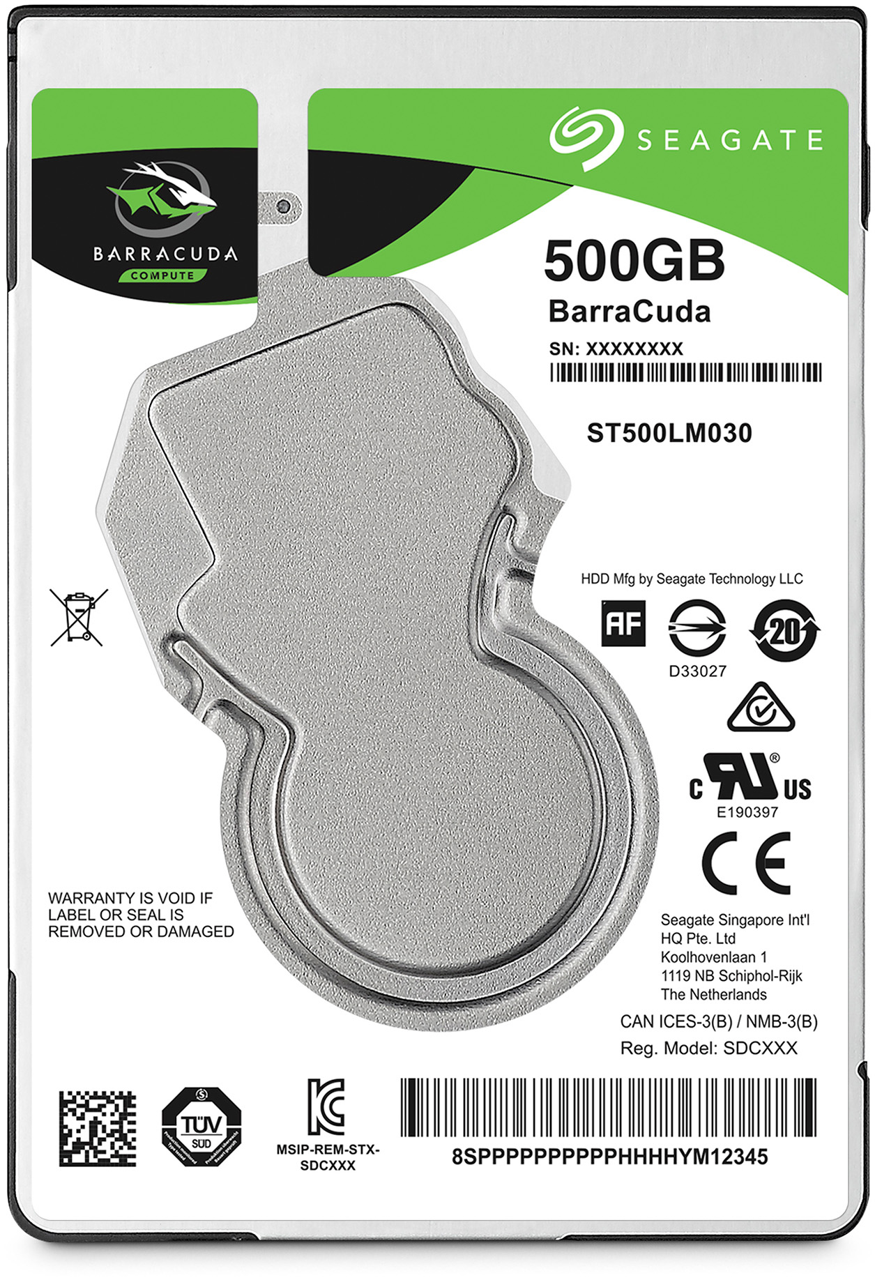 ST500LM030 Hdd sata 500gb 2.5" barracuda 5400 128mb Seagate Santreyd  - Вид №1