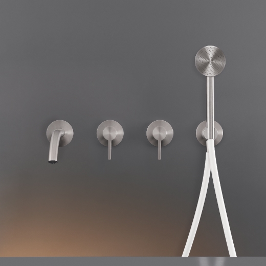 Настенный 2 смесители, установленные для ванной с носиком L. макс. 185 мм и круглые ручной душ диаметром 65 м т  INV58Y CEADESIGN  - Вид №1