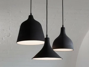 Karman Подвесной светильник прямого света из керамогранита T-black