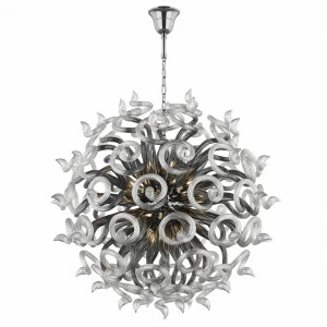 Люстра дизайнерская Think черная хром 890189 LIGHTSTAR ДИЗАЙНЕРСКИЕ, MEDUSA, ШАР 056308 Черный