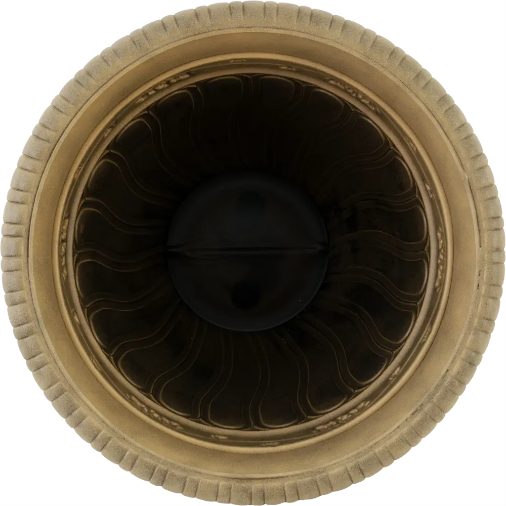 Горшок-кашпо цветочный Тек.А.Тек Grapes ø62 h58 см v70 л пластик светлый терракот Грейпс STLM-2120424 - Вид №1