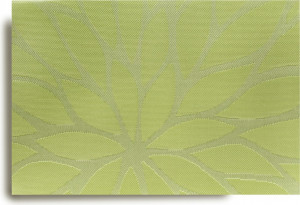 10623269 Harman Салфетка подстановочная 48х33см "Цветочный жаккард", зеленый ПВХ