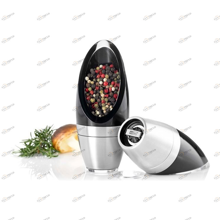 Мельница стальная для соли и перца черная Bud ADHOC МЕЛЬНИЦЫ 00-3946352 Серебро;черный 